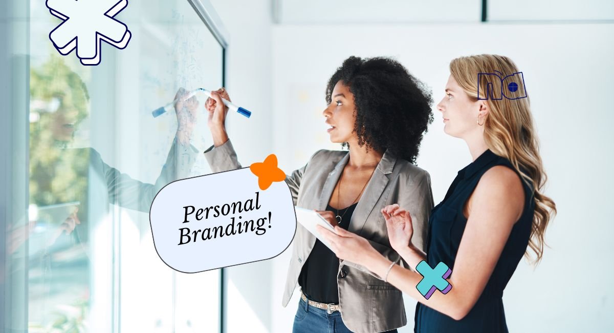 Business professionals brainstorming personal branding strategies blog cover by Nasimul Ahsan
