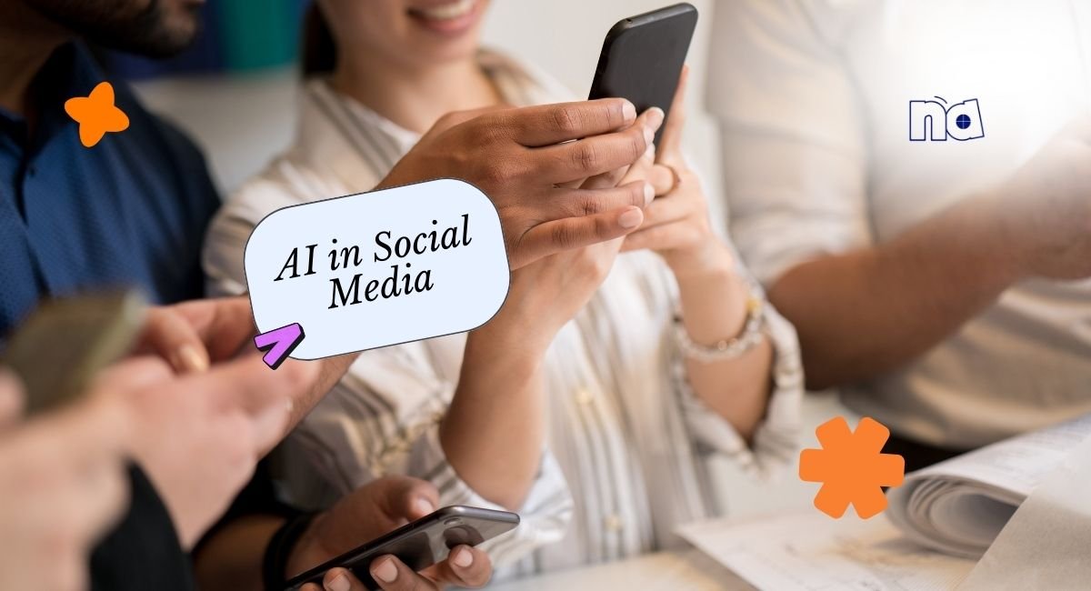 People using smartphones with AI in social media blog cover by Nasimul Ahsan